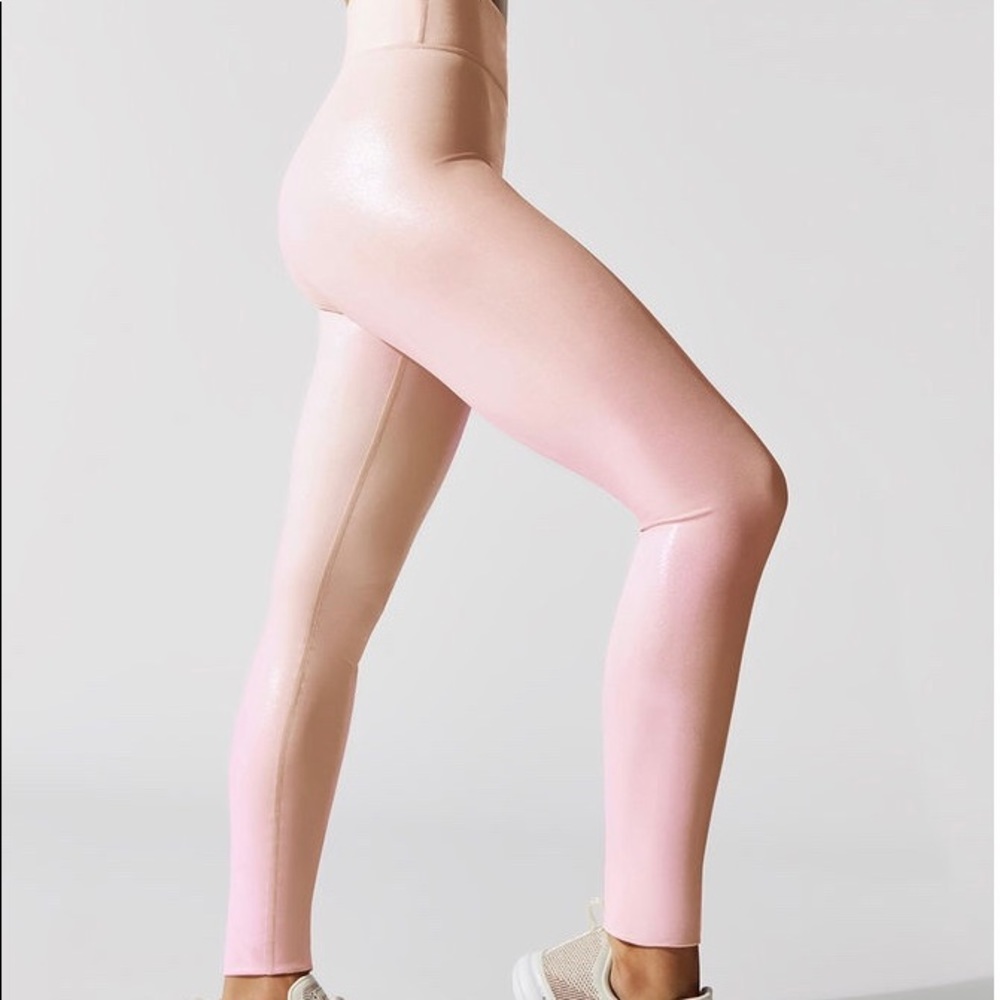 Luminous, high rise full length leggings